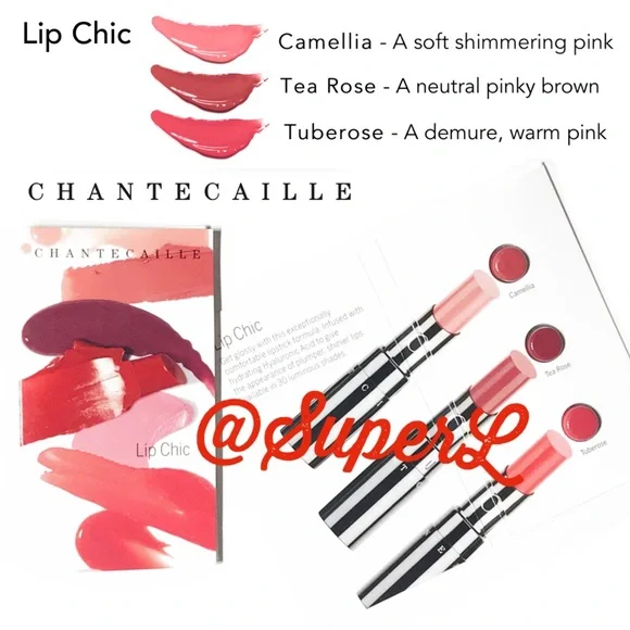 5/$15 Chantecaille Lip Chic Lipstick Camellia Tuberose Tea Rose Pink Neutral - Picture 1 of 8